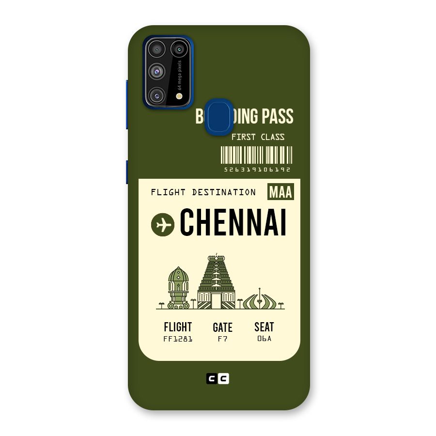 Chennai Boarding Pass Back Case for Galaxy M31