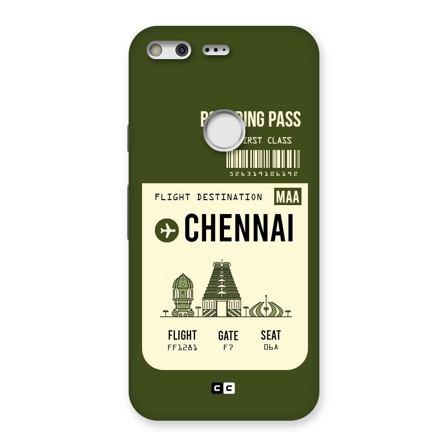 Chennai Boarding Pass Back Case for Google Pixel