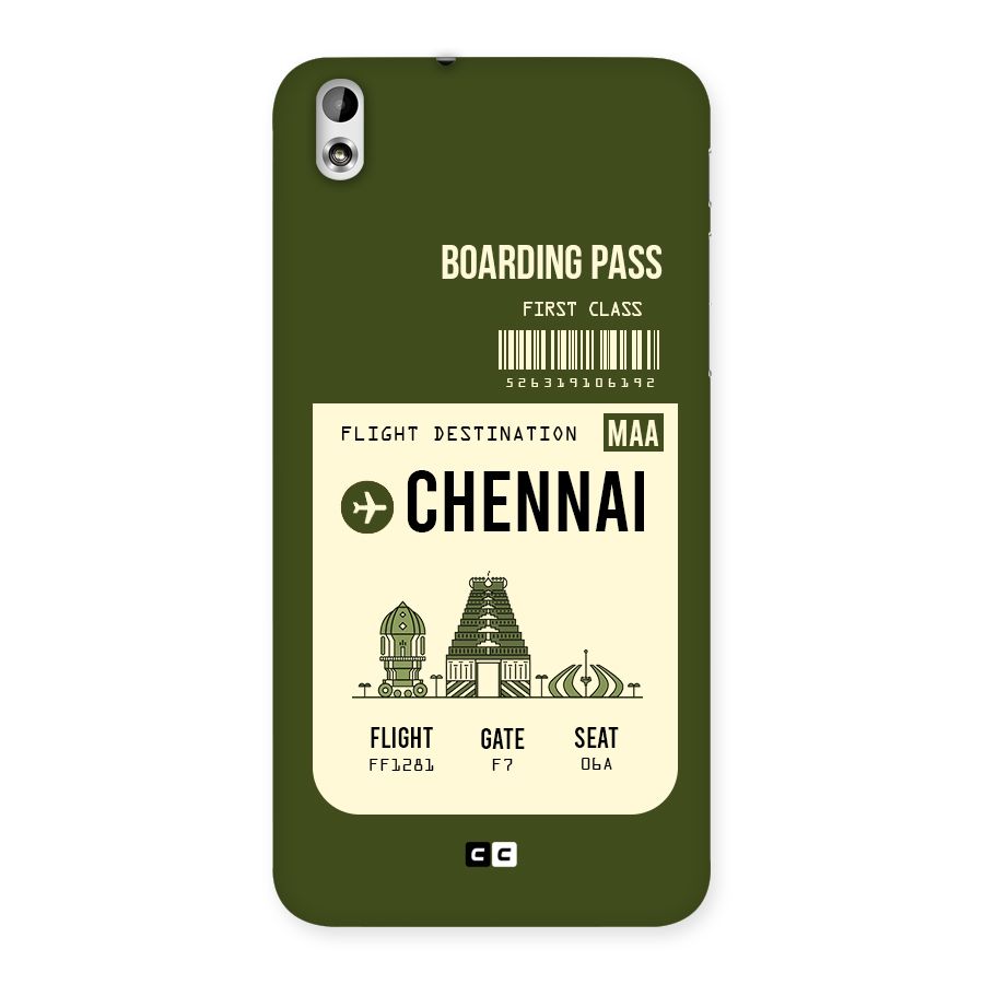 Chennai Boarding Pass Back Case for HTC Desire 816g