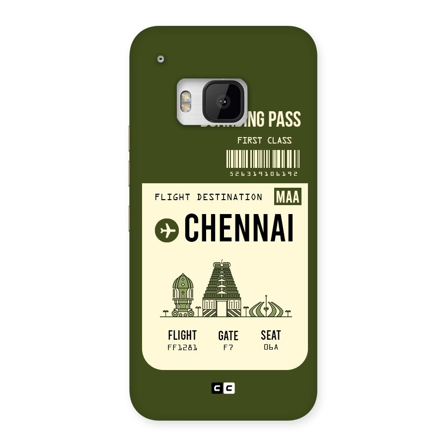 Chennai Boarding Pass Back Case for HTC One M9