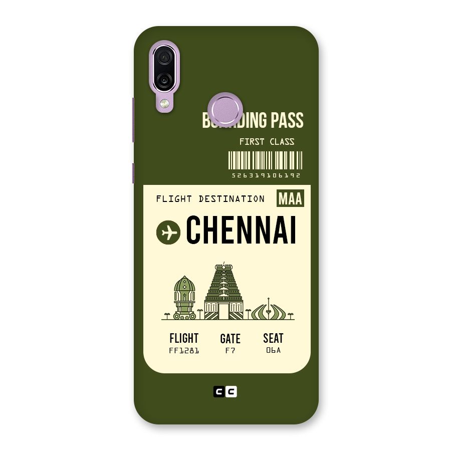 Chennai Boarding Pass Back Case for Honor Play