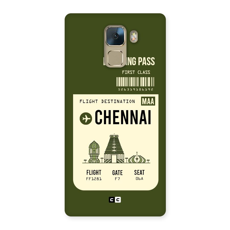Chennai Boarding Pass Back Case for Huawei Honor 7