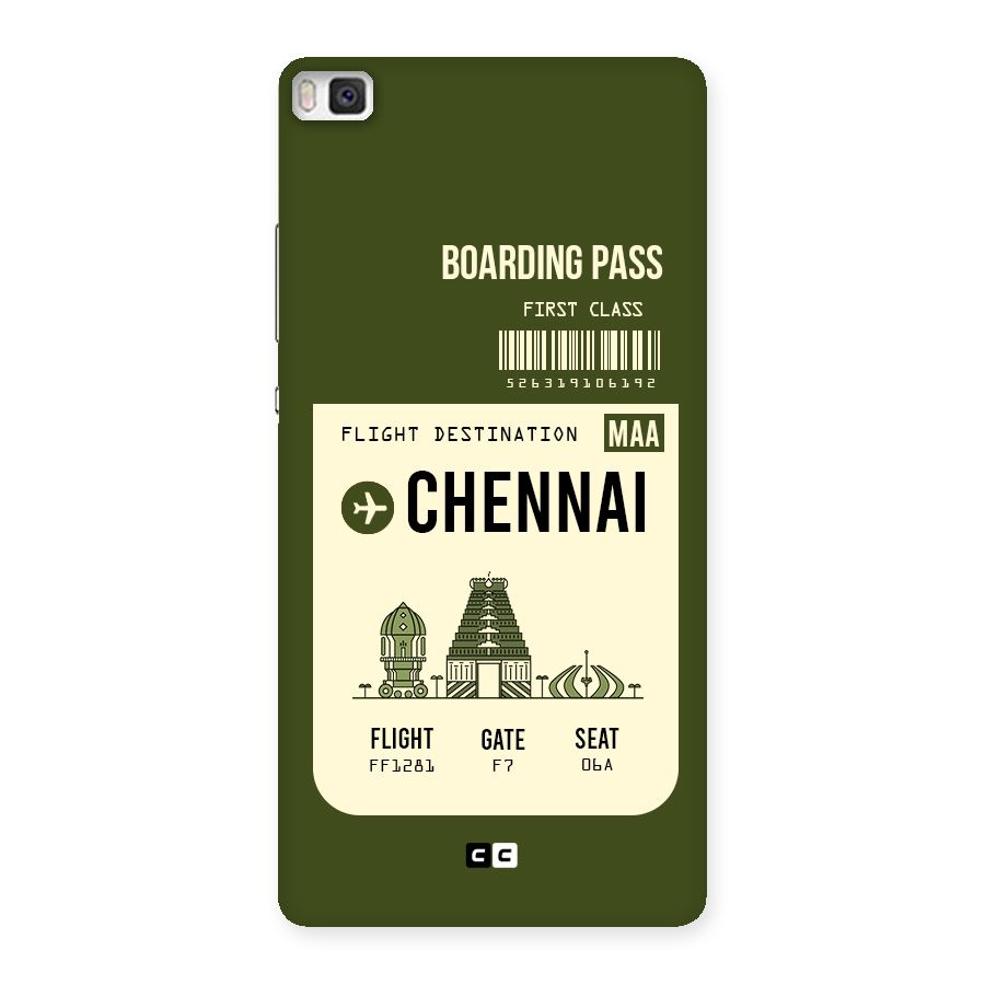Chennai Boarding Pass Back Case for Huawei P8