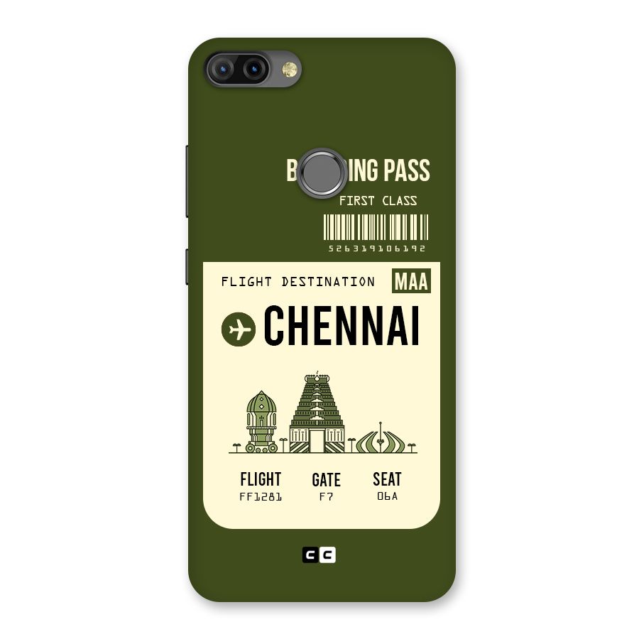 Chennai Boarding Pass Back Case for Infinix Hot 6 Pro