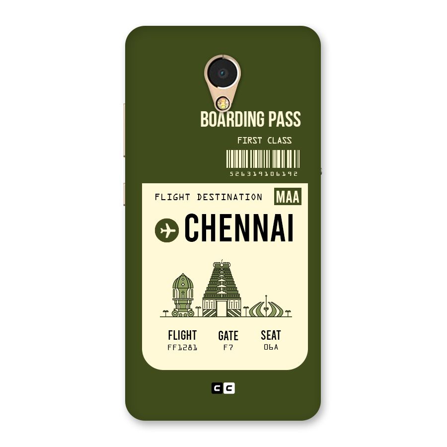 Chennai Boarding Pass Back Case for Lenovo P2