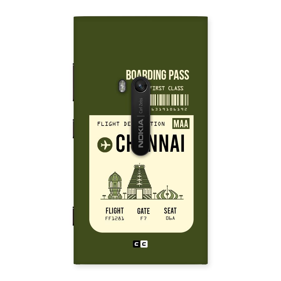 Chennai Boarding Pass Back Case for Lumia 920