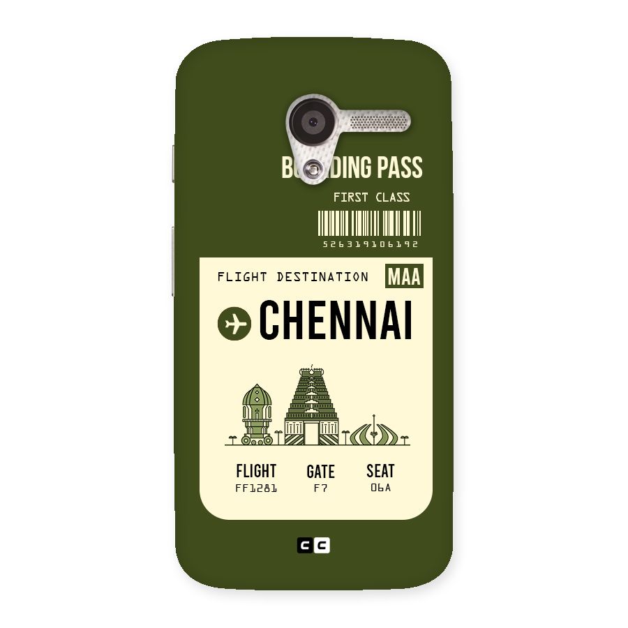 Chennai Boarding Pass Back Case for Moto X