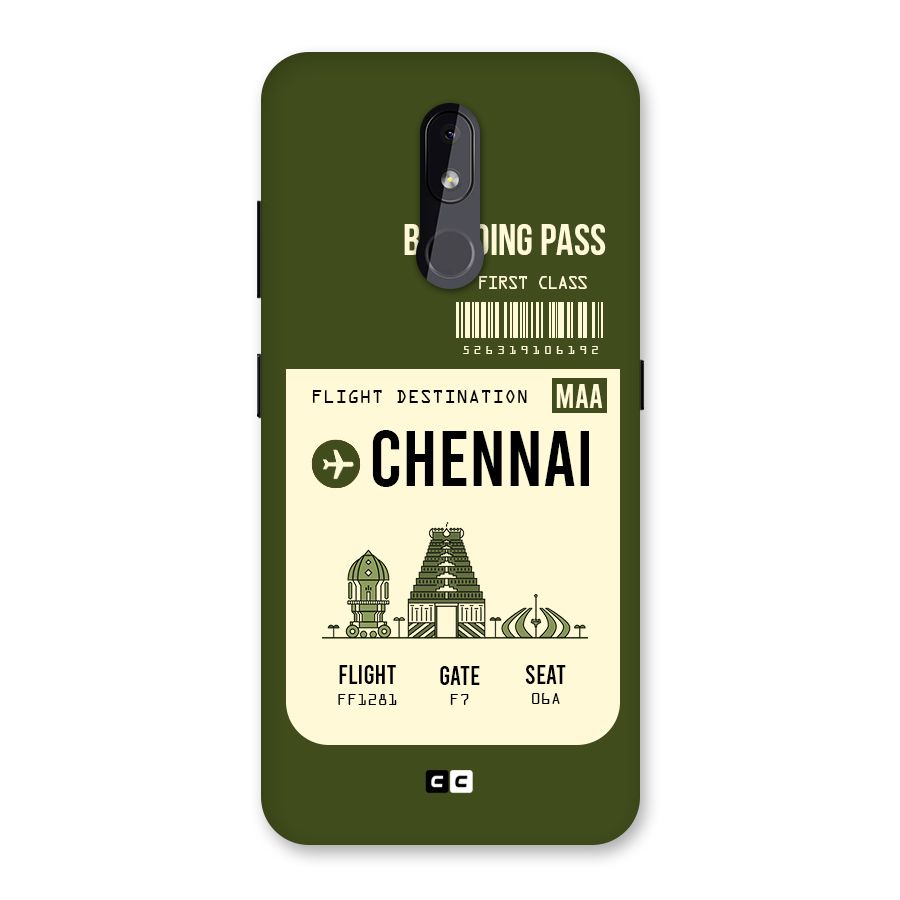 Chennai Boarding Pass Back Case for Nokia 3.2