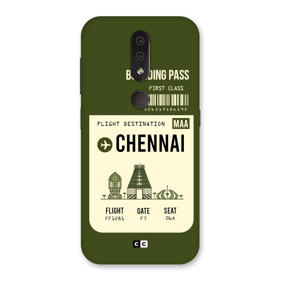 Chennai Boarding Pass Back Case for Nokia 4.2