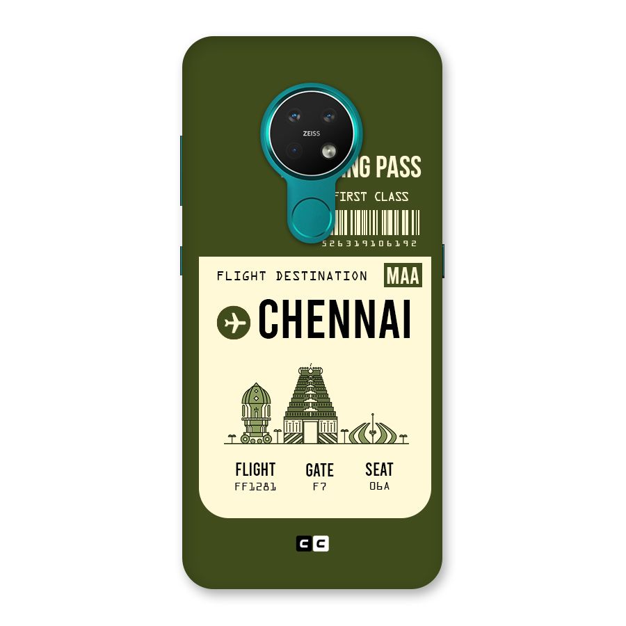 Chennai Boarding Pass Back Case for Nokia 7.2