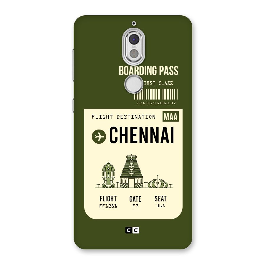 Chennai Boarding Pass Back Case for Nokia 7