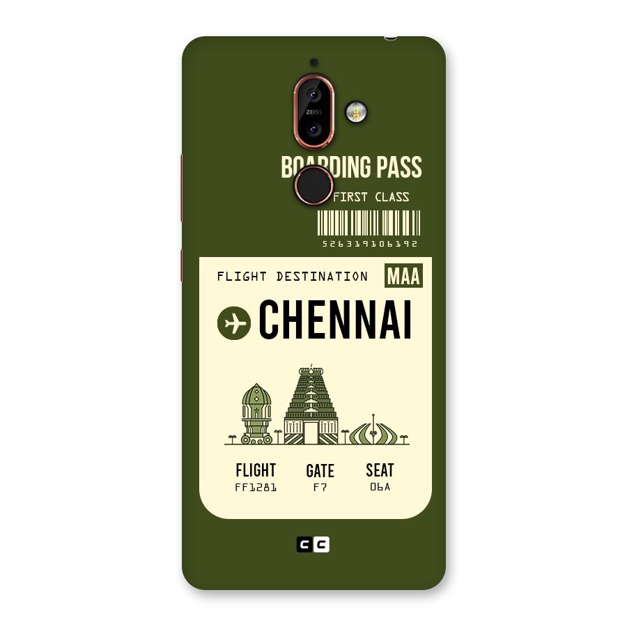 Chennai Boarding Pass Back Case for Nokia 7 Plus