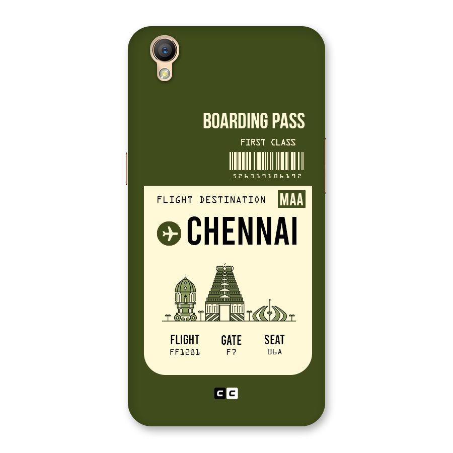 Chennai Boarding Pass Back Case for Oppo A37