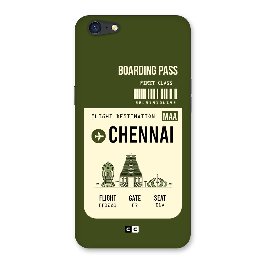 Chennai Boarding Pass Back Case for Oppo A71