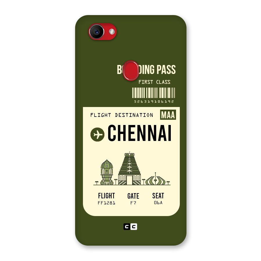 Chennai Boarding Pass Back Case for Oppo F7