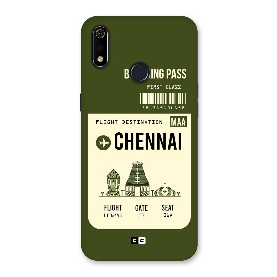 Chennai Boarding Pass Back Case for Realme 3i