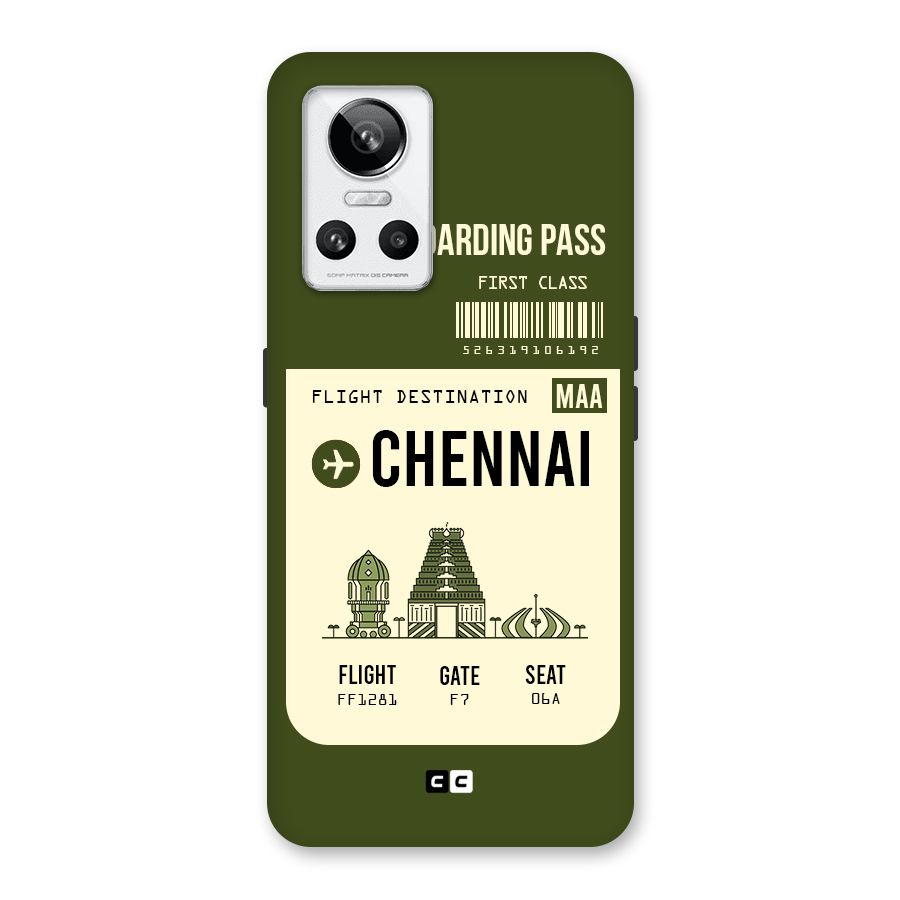 Chennai Boarding Pass Back Case for Realme GT Neo 3