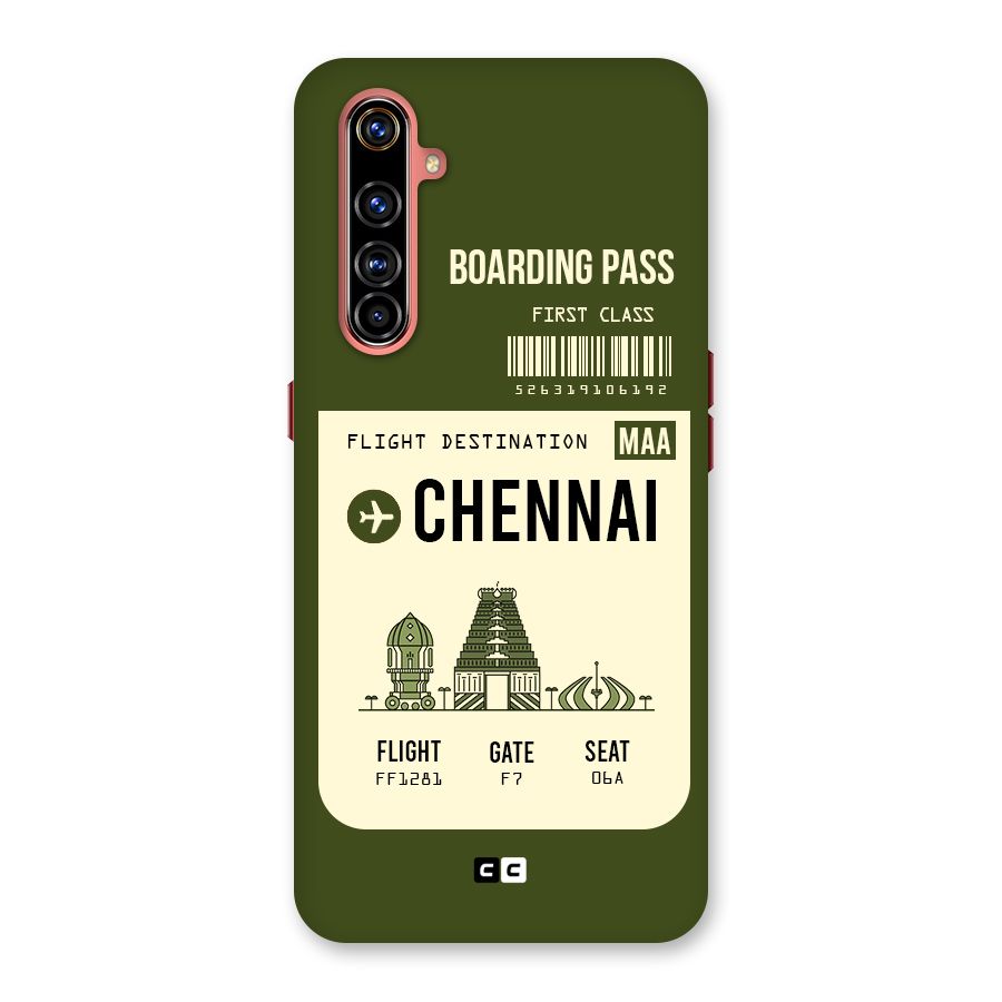 Chennai Boarding Pass Back Case for Realme X50 Pro