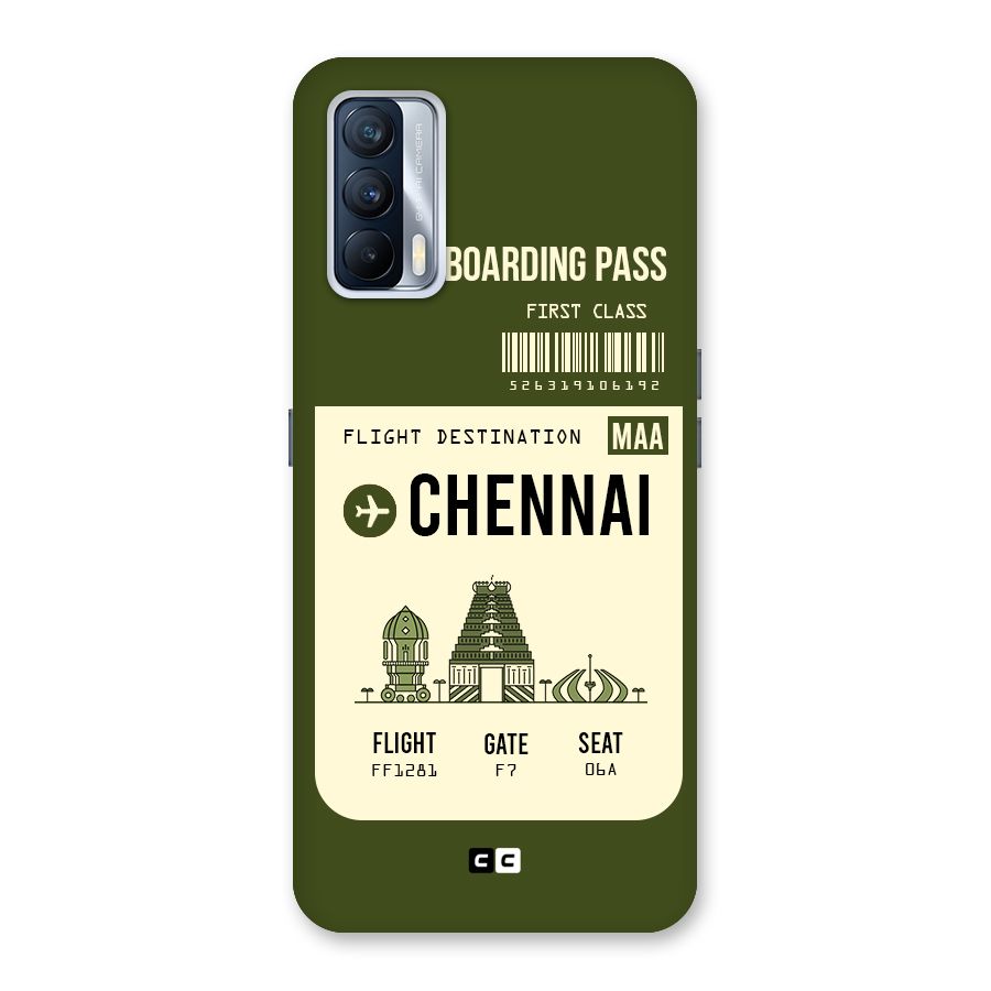 Chennai Boarding Pass Back Case for Realme X7