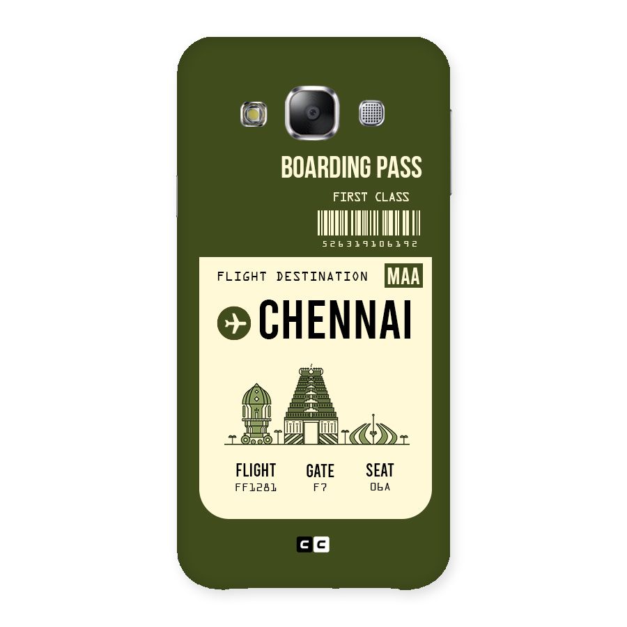 Chennai Boarding Pass Back Case for Samsung Galaxy E5