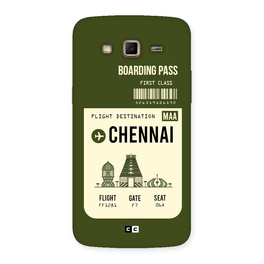Chennai Boarding Pass Back Case for Samsung Galaxy Grand 2