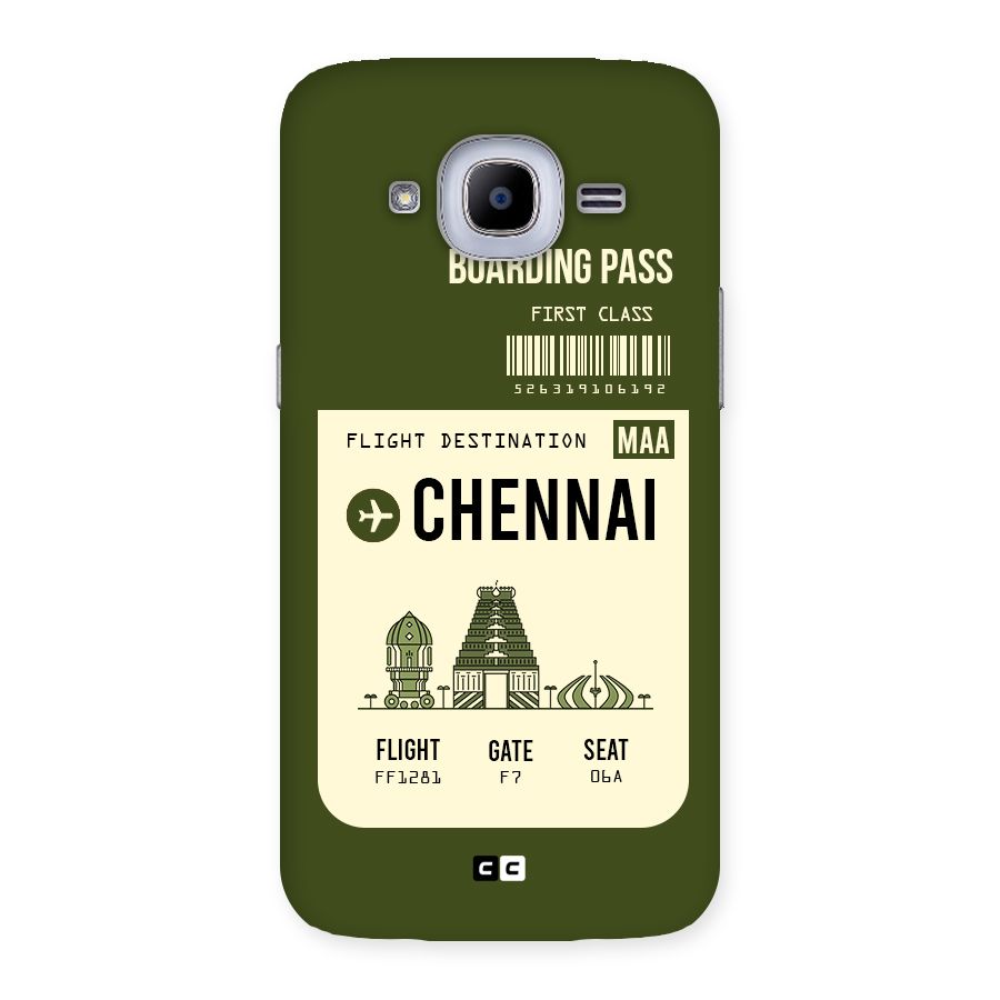 Chennai Boarding Pass Back Case for Samsung Galaxy J2 Pro