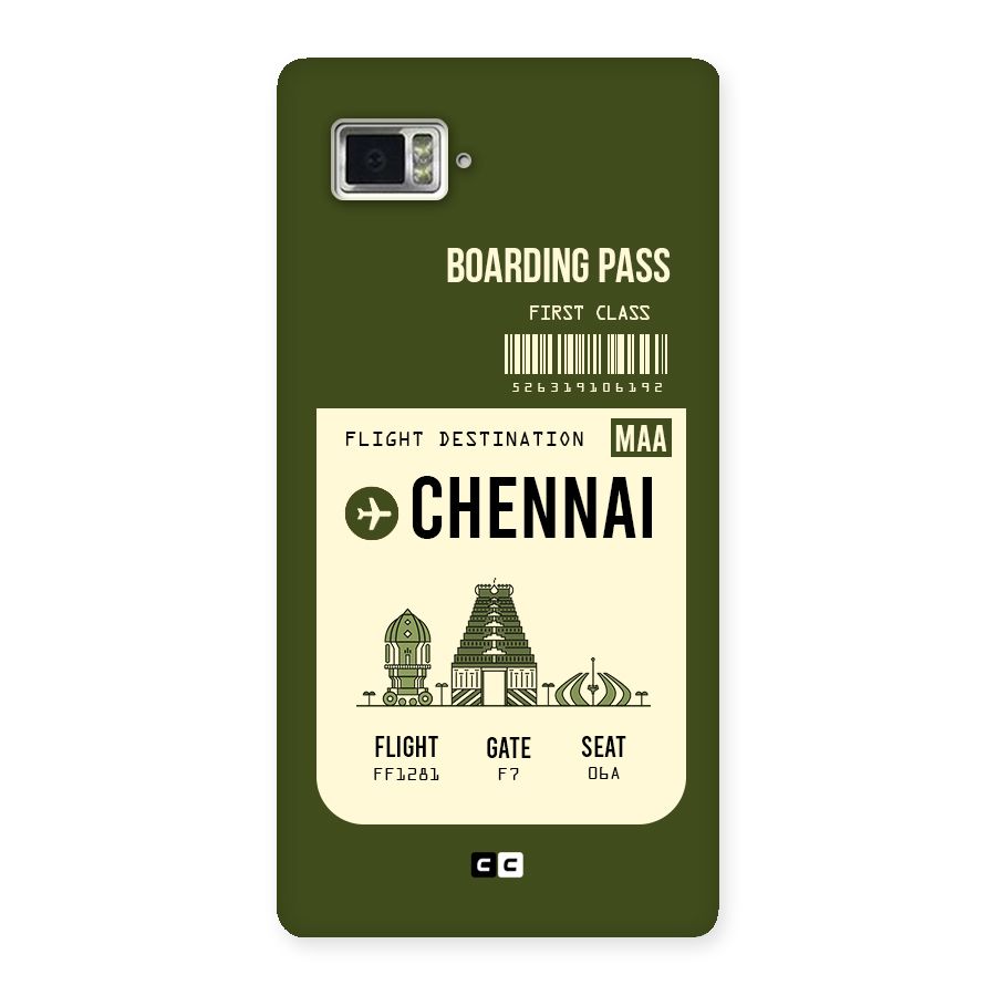 Chennai Boarding Pass Back Case for Vibe Z2 Pro K920