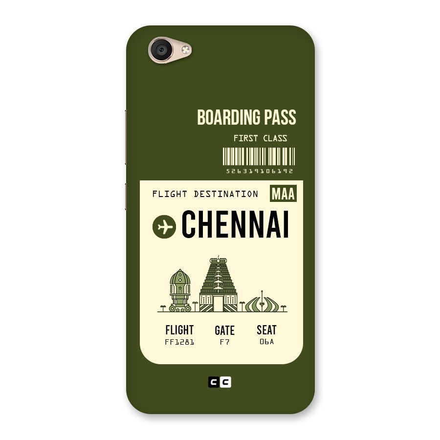 Chennai Boarding Pass Back Case for Vivo V5 Plus