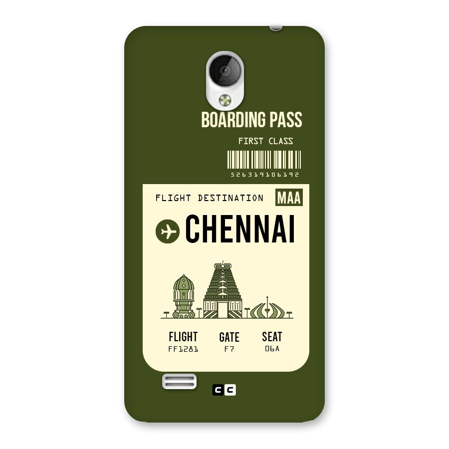 Chennai Boarding Pass Back Case for Vivo Y21