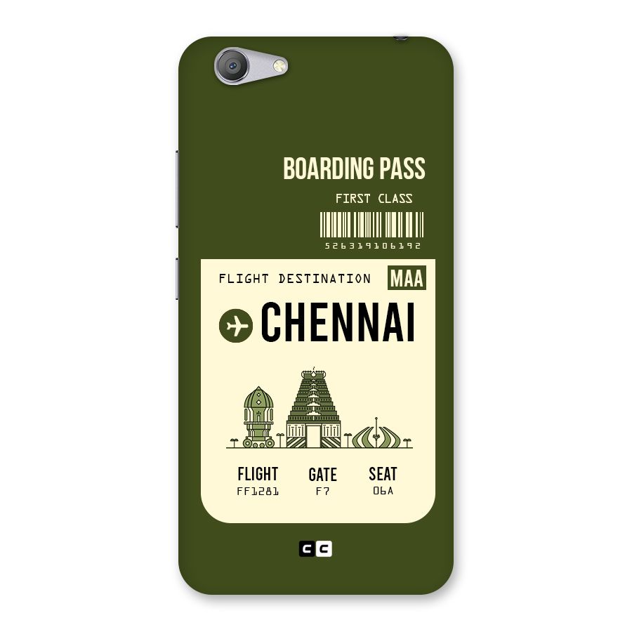Chennai Boarding Pass Back Case for Vivo Y53