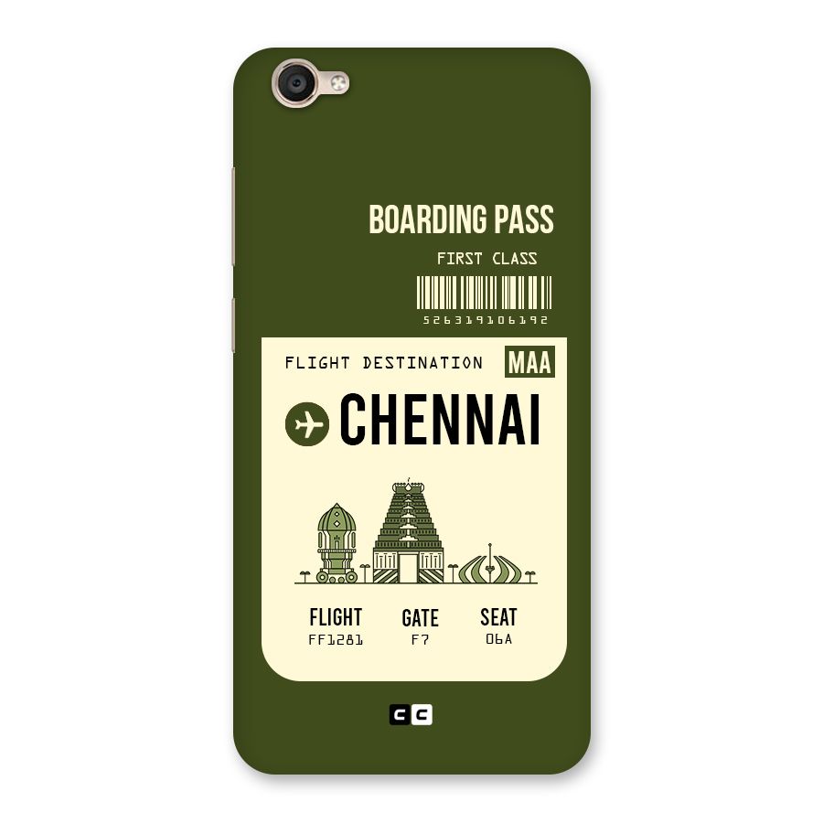 Chennai Boarding Pass Back Case for Vivo Y55L