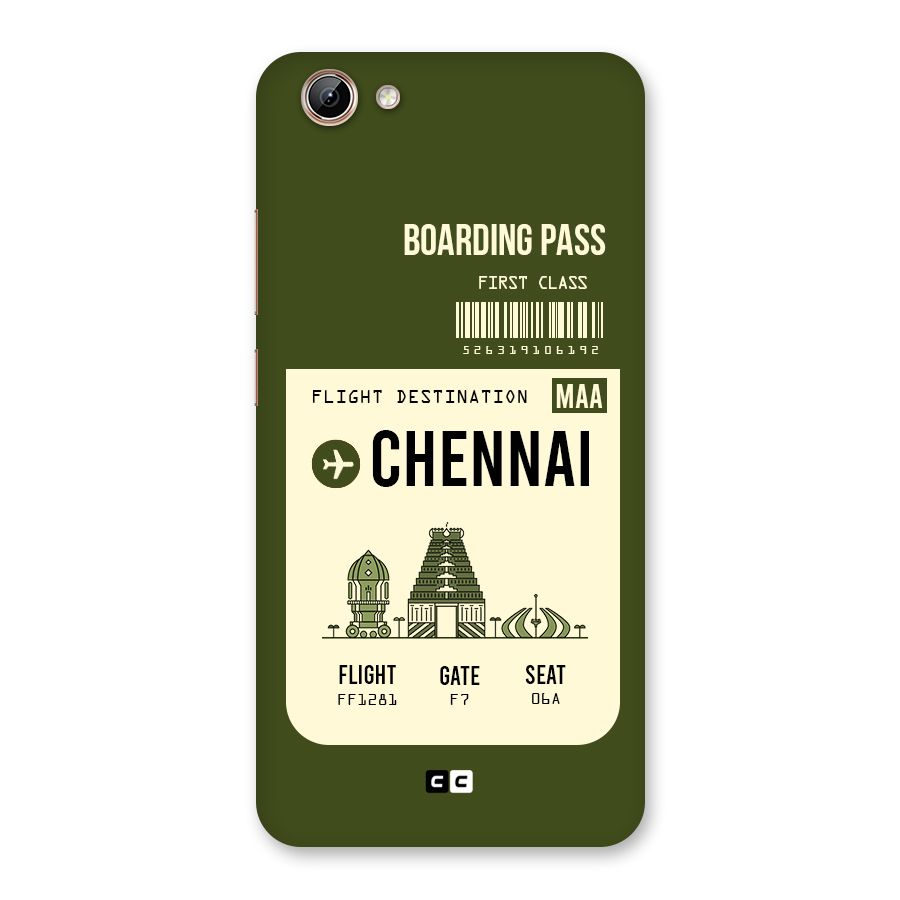 Chennai Boarding Pass Back Case for Vivo Y71