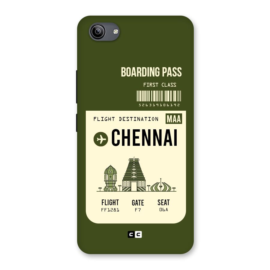Chennai Boarding Pass Back Case for Vivo Y81i