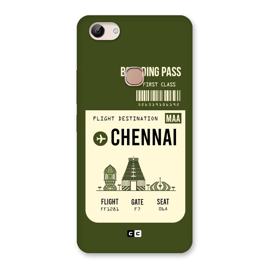 Chennai Boarding Pass Back Case for Vivo Y83