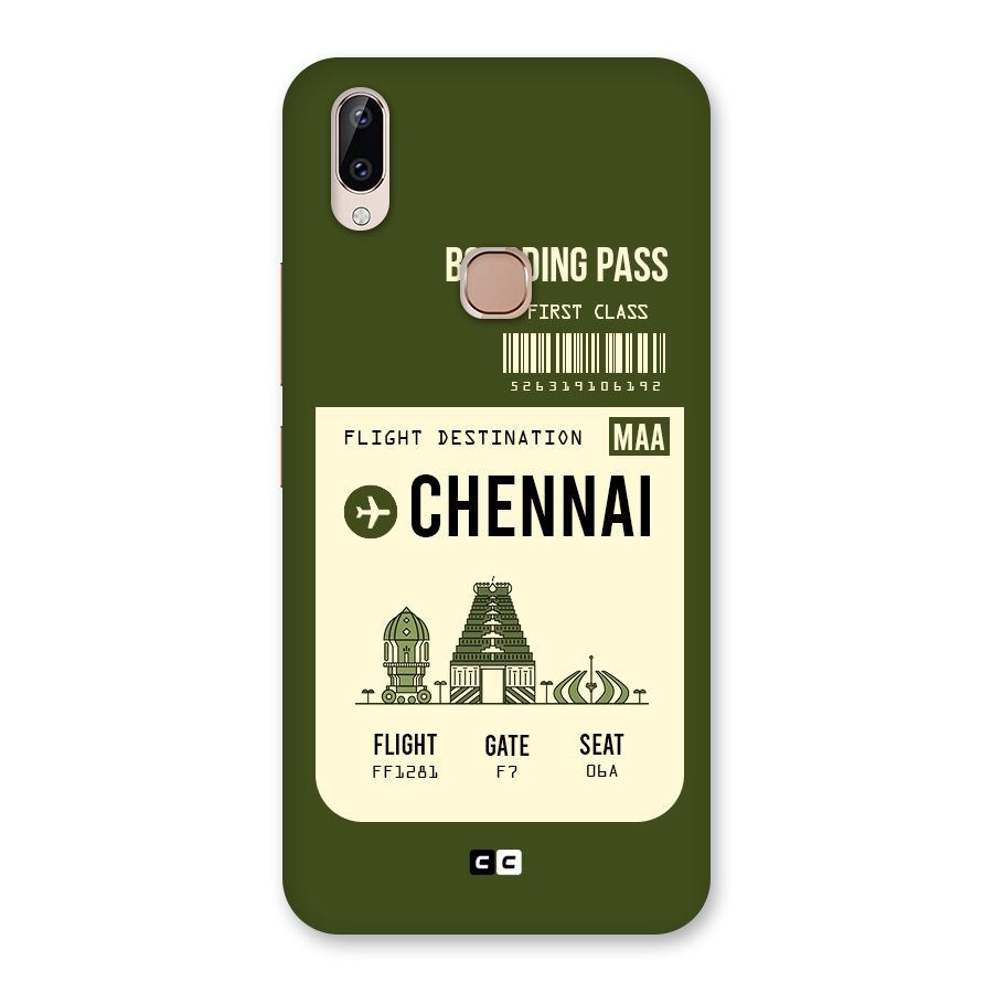 Chennai Boarding Pass Back Case for Vivo Y83 Pro