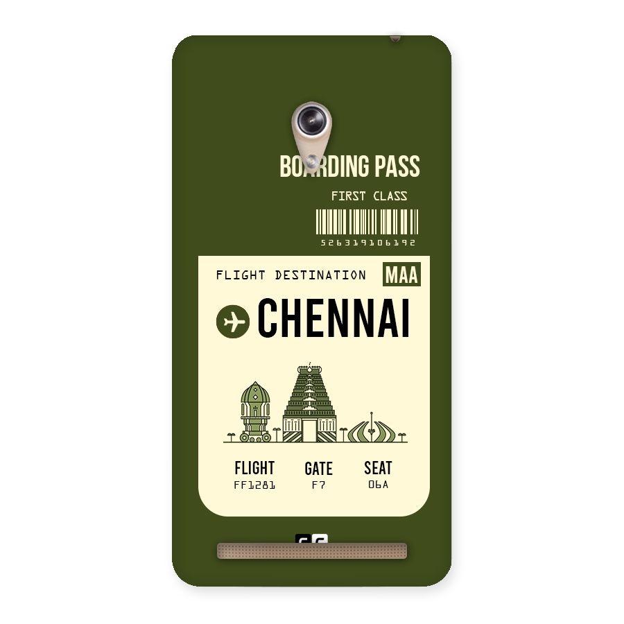 Chennai Boarding Pass Back Case for Zenfone 6