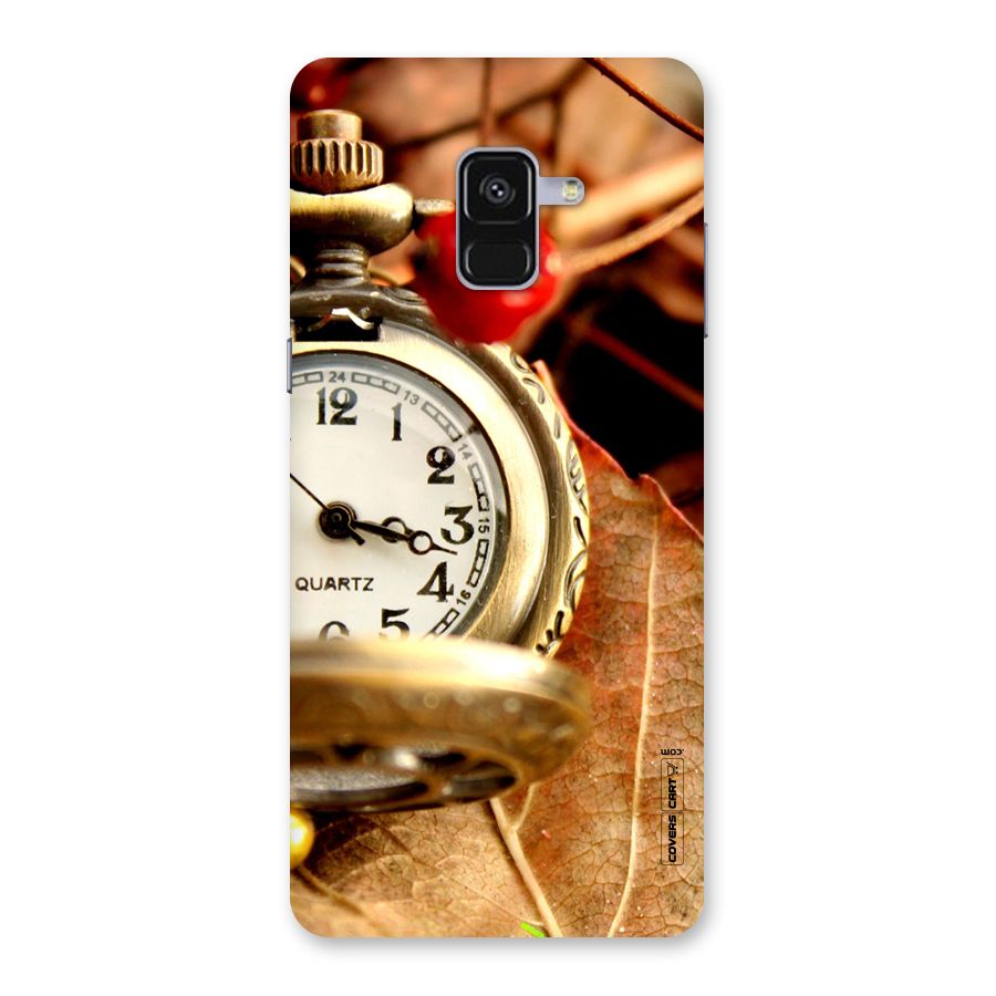 Cherry And Clock Back Case for Galaxy A8 Plus