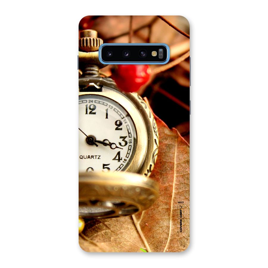 Cherry And Clock Back Case for Galaxy S10 Plus