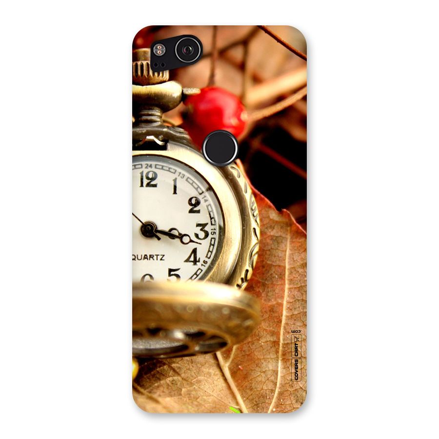 Cherry And Clock Back Case for Google Pixel 2