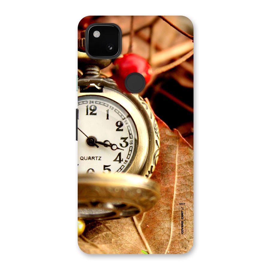 Cherry And Clock Back Case for Google Pixel 4a