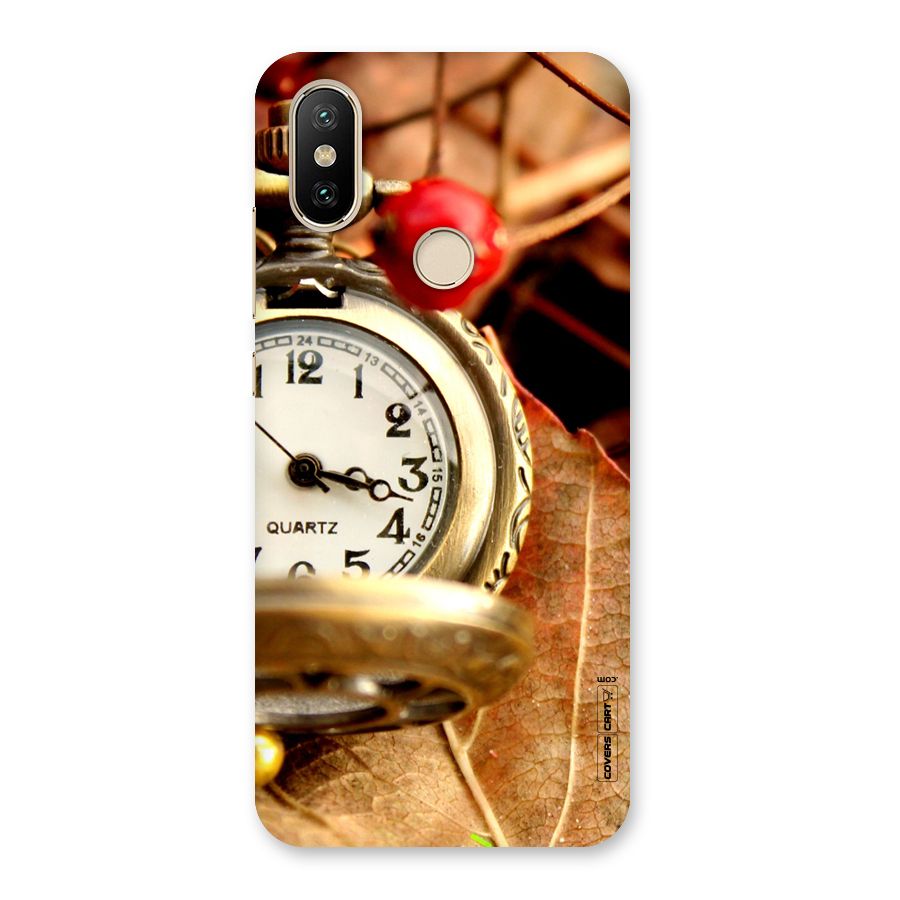 Cherry And Clock Back Case for Mi A2