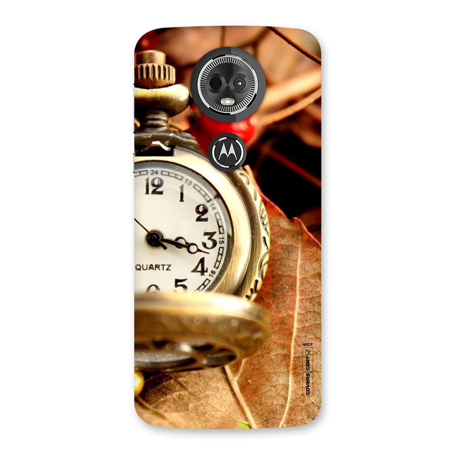 Cherry And Clock Back Case for Moto E5 Plus