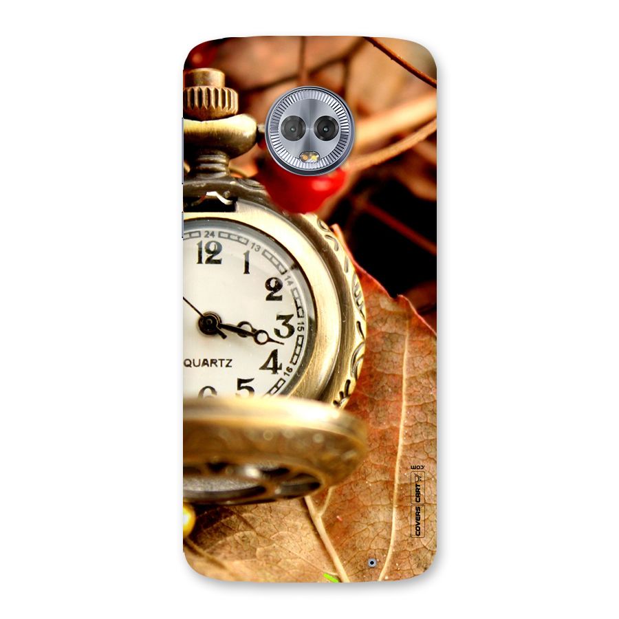 Cherry And Clock Back Case for Moto G6 Plus