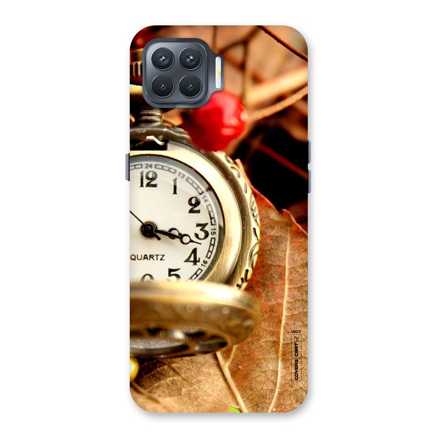Cherry And Clock Back Case for Oppo F17 Pro