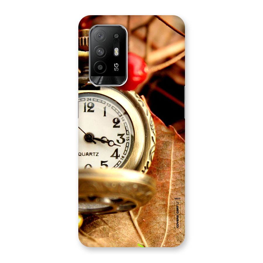 Cherry And Clock Back Case for Oppo F19 Pro Plus 5G