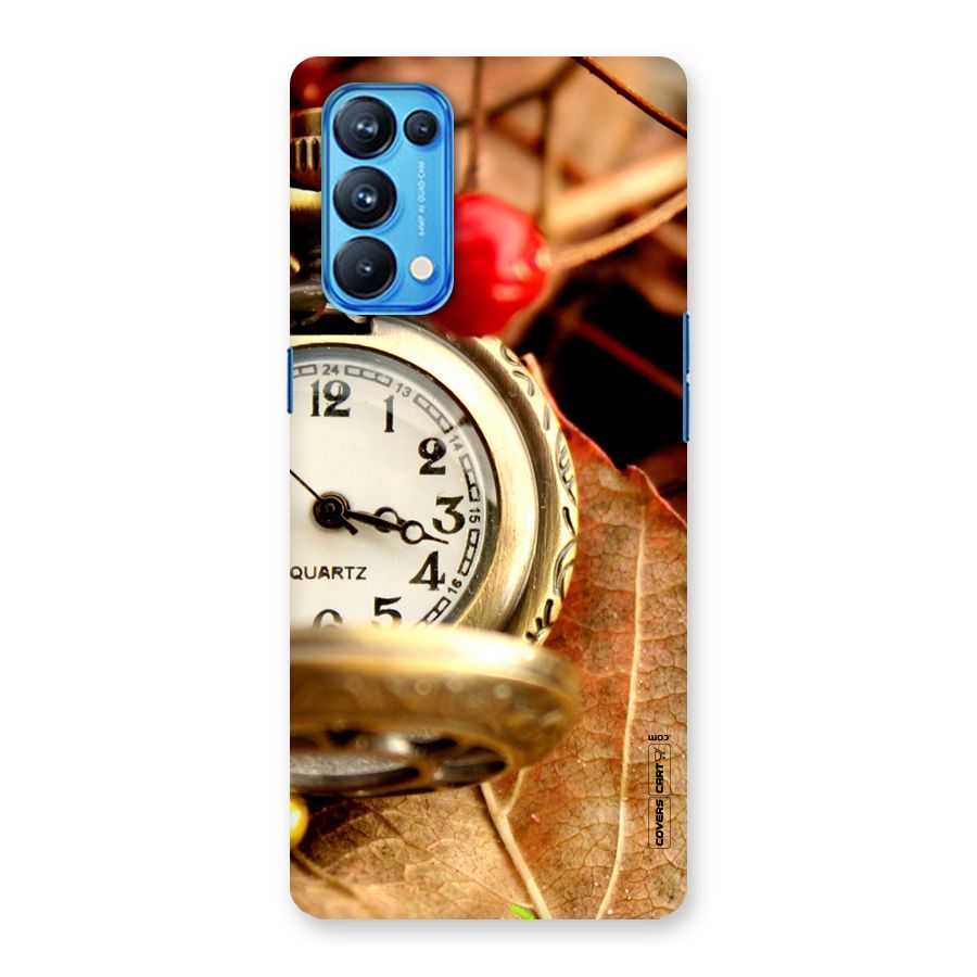 Cherry And Clock Back Case for Oppo Reno5 Pro 5G