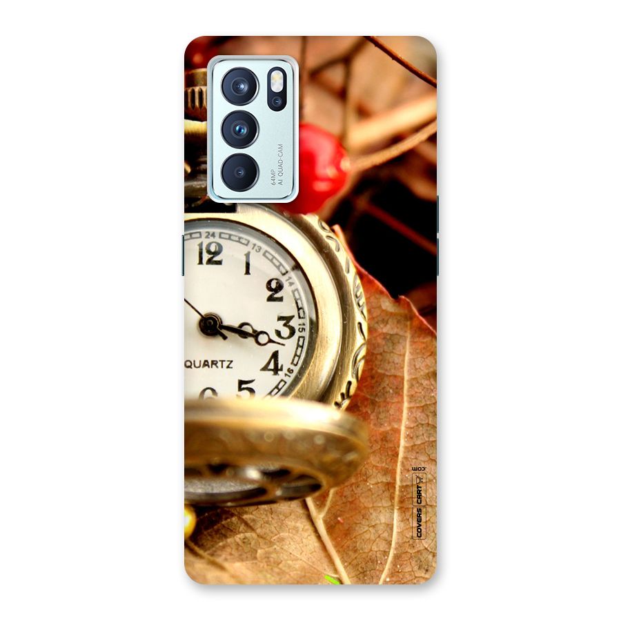 Cherry And Clock Back Case for Oppo Reno6 Pro 5G