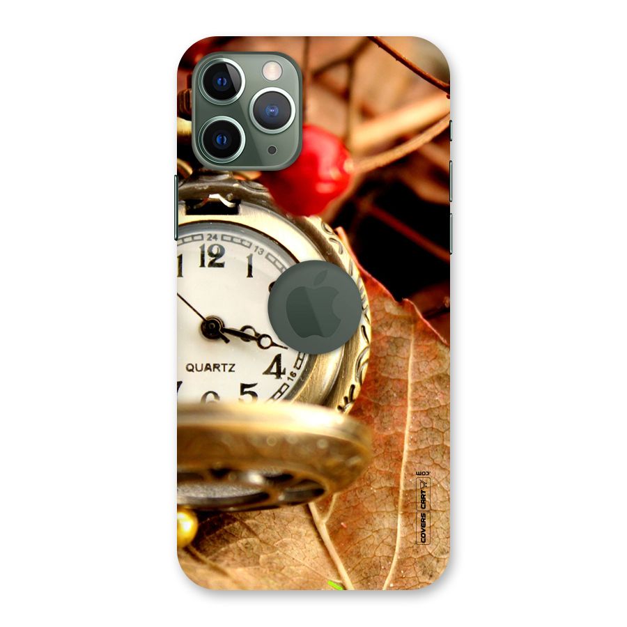 Cherry And Clock Back Case for iPhone 11 Pro Logo  Cut