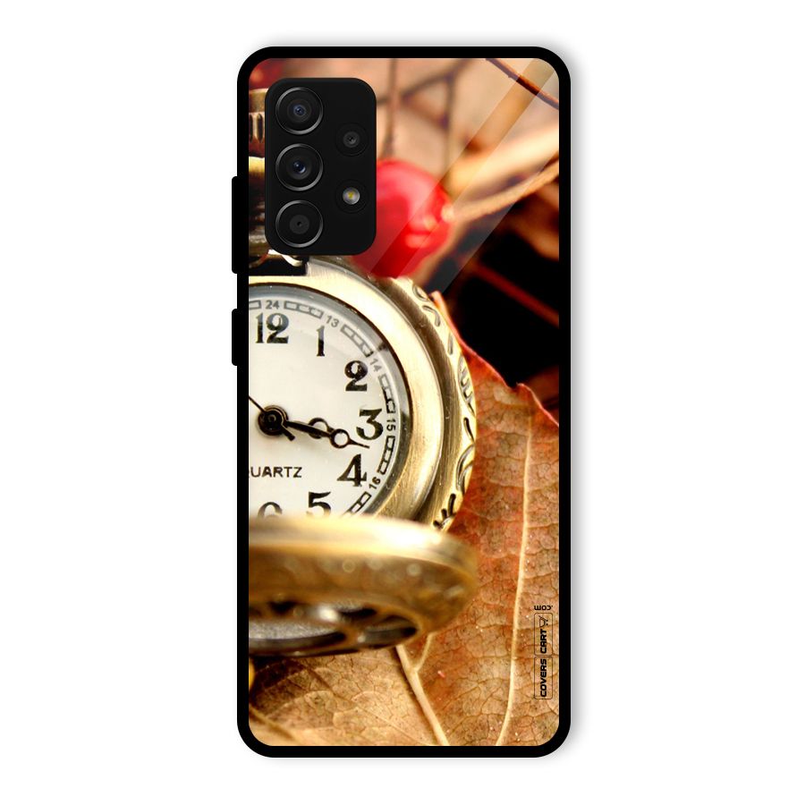 Cherry And Clock Glass Back Case for Galaxy A53 5G