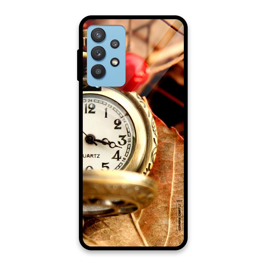 Cherry And Clock Glass Back Case for Galaxy M32 5G